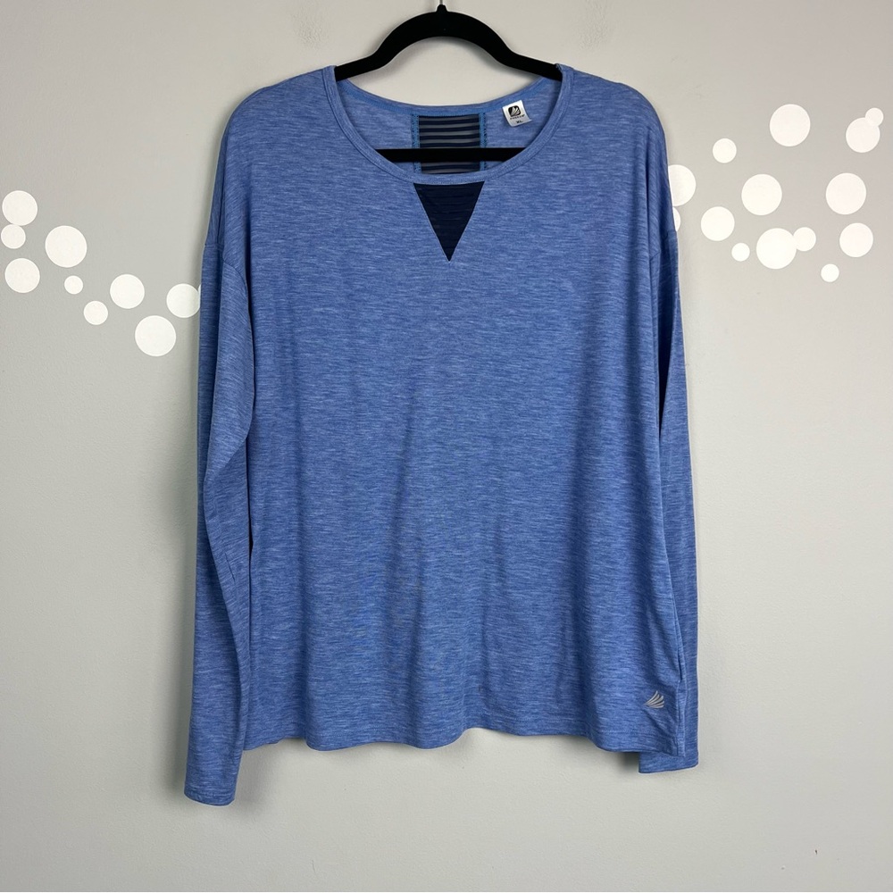 Free2B Active Long Sleeve Mesh Back Vent Top Size XL